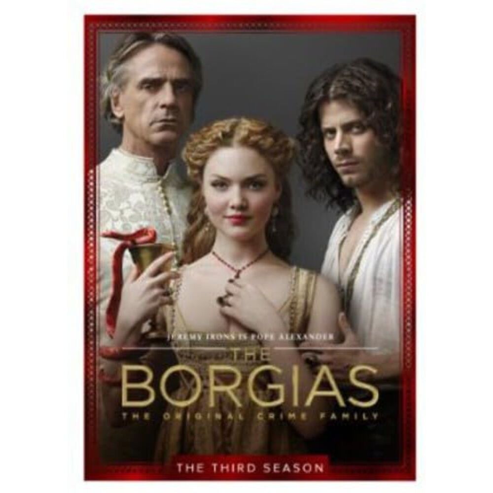 The Borgias: Season 3 DVD Vernon Dobtcheff David Oakes rare foil cover Showtime